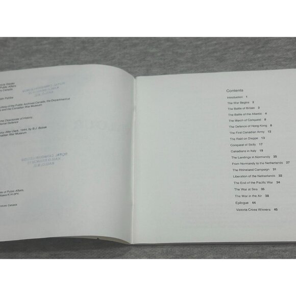 Valour Remembered Canada the Second World War Softcover Book - Picture 3 of 7